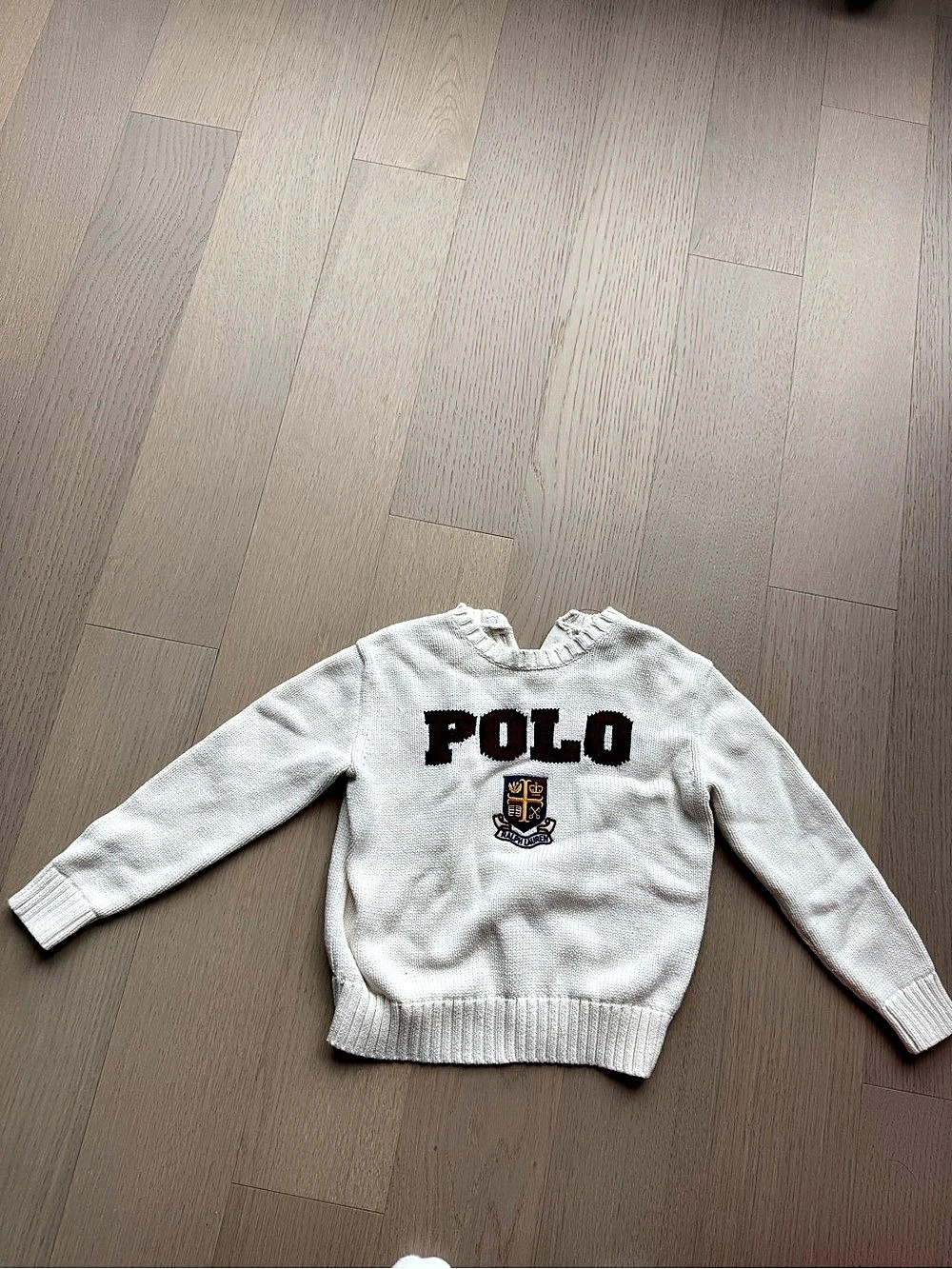 Polo Ralph Lauren Logo Crest Cotton Sweater Boys Size 5